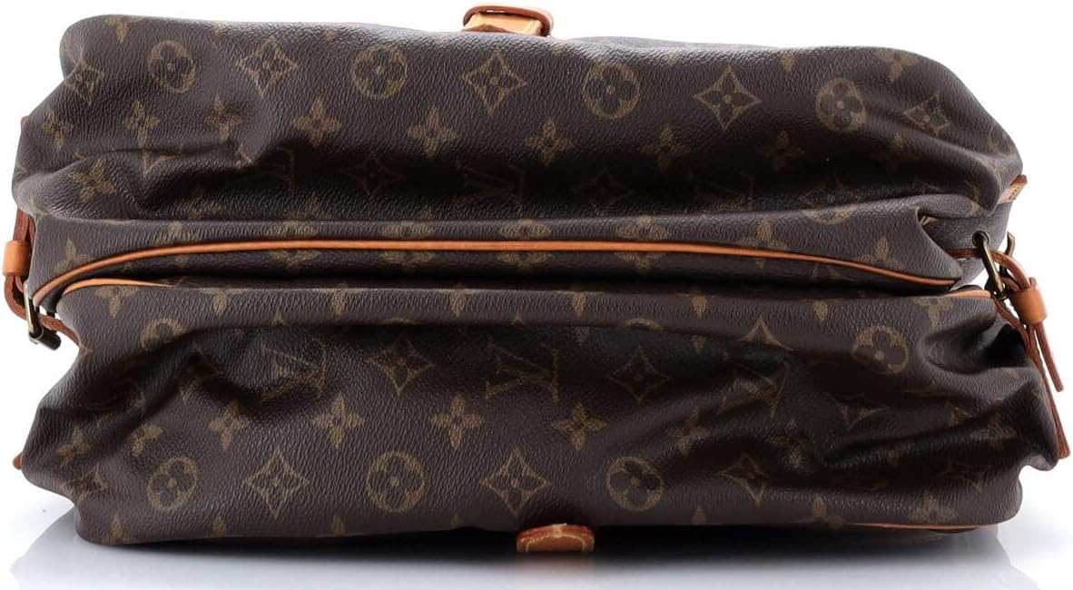 Louis Vuitton Saumur 35 Monogram Canvas Shoulder Bag Brown