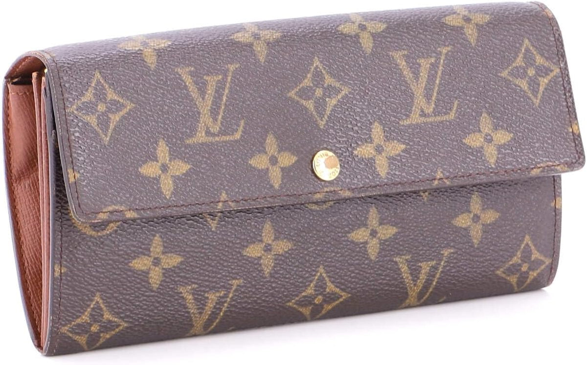 Louis Vuitton Sarah Wallet Monogram Canvas Brown –  Designer Wallet