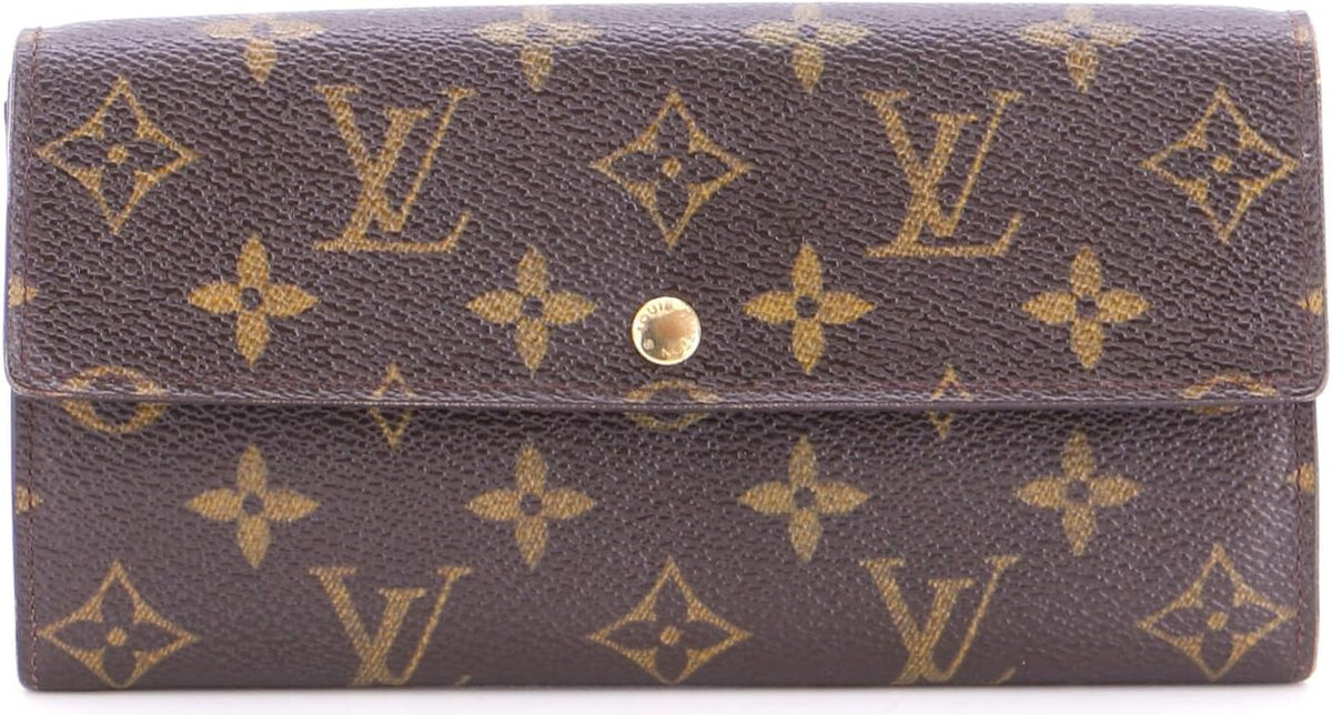 Louis Vuitton Sarah Wallet Monogram Canvas Brown –  Designer Wallet