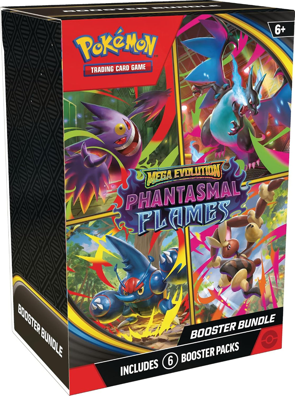 Pokémon TCG Mega Evolution—Phantasmal Flames Booster Bundle – 6 Booster Packs
