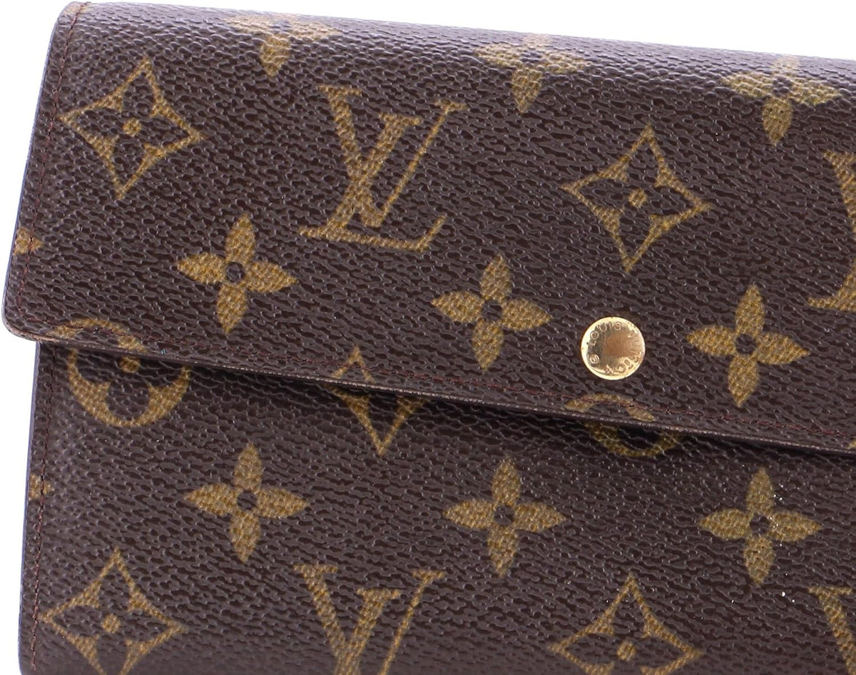 Louis Vuitton Sarah Wallet Monogram Canvas Brown –  Designer Wallet