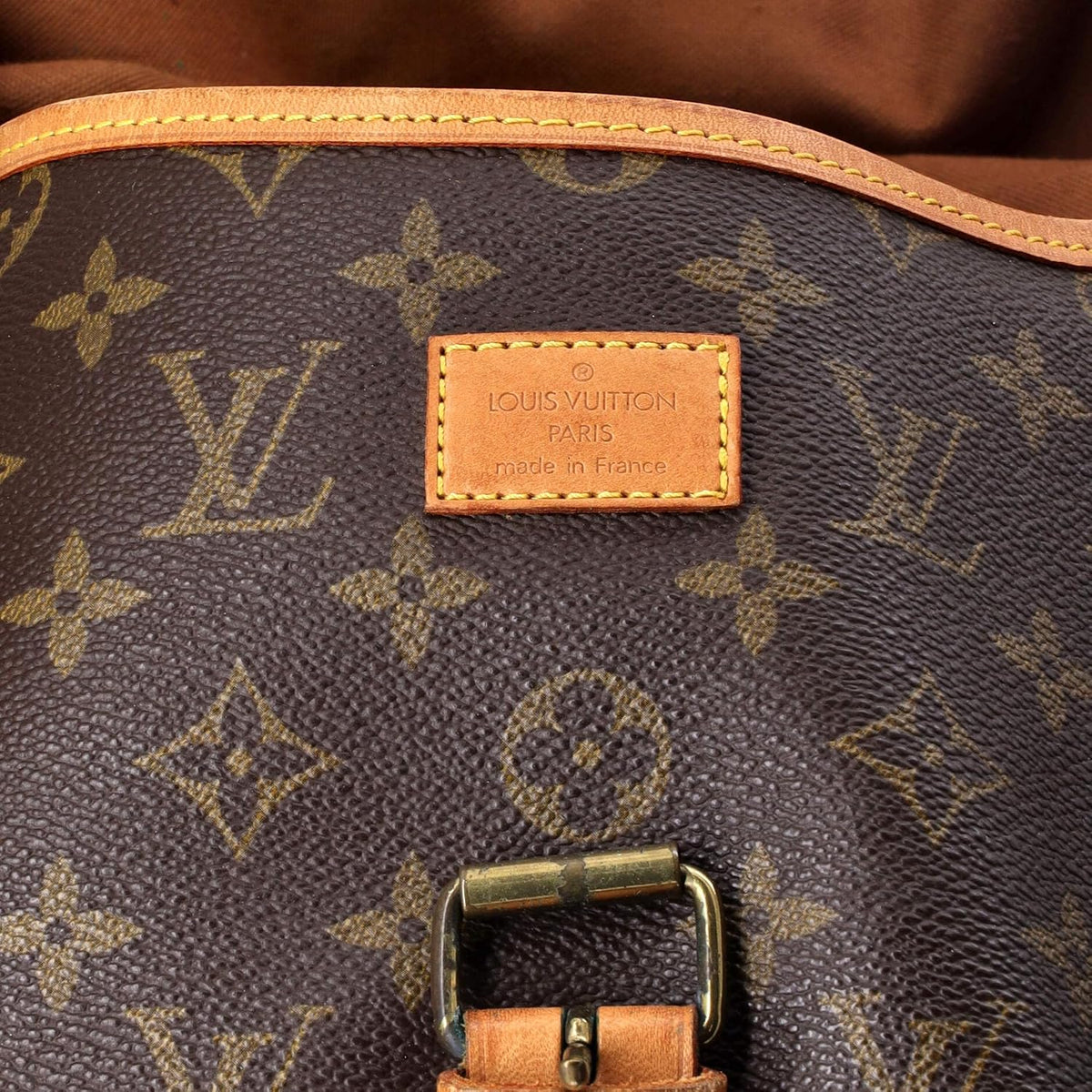 Louis Vuitton Saumur 35 Monogram Canvas Shoulder Bag Brown