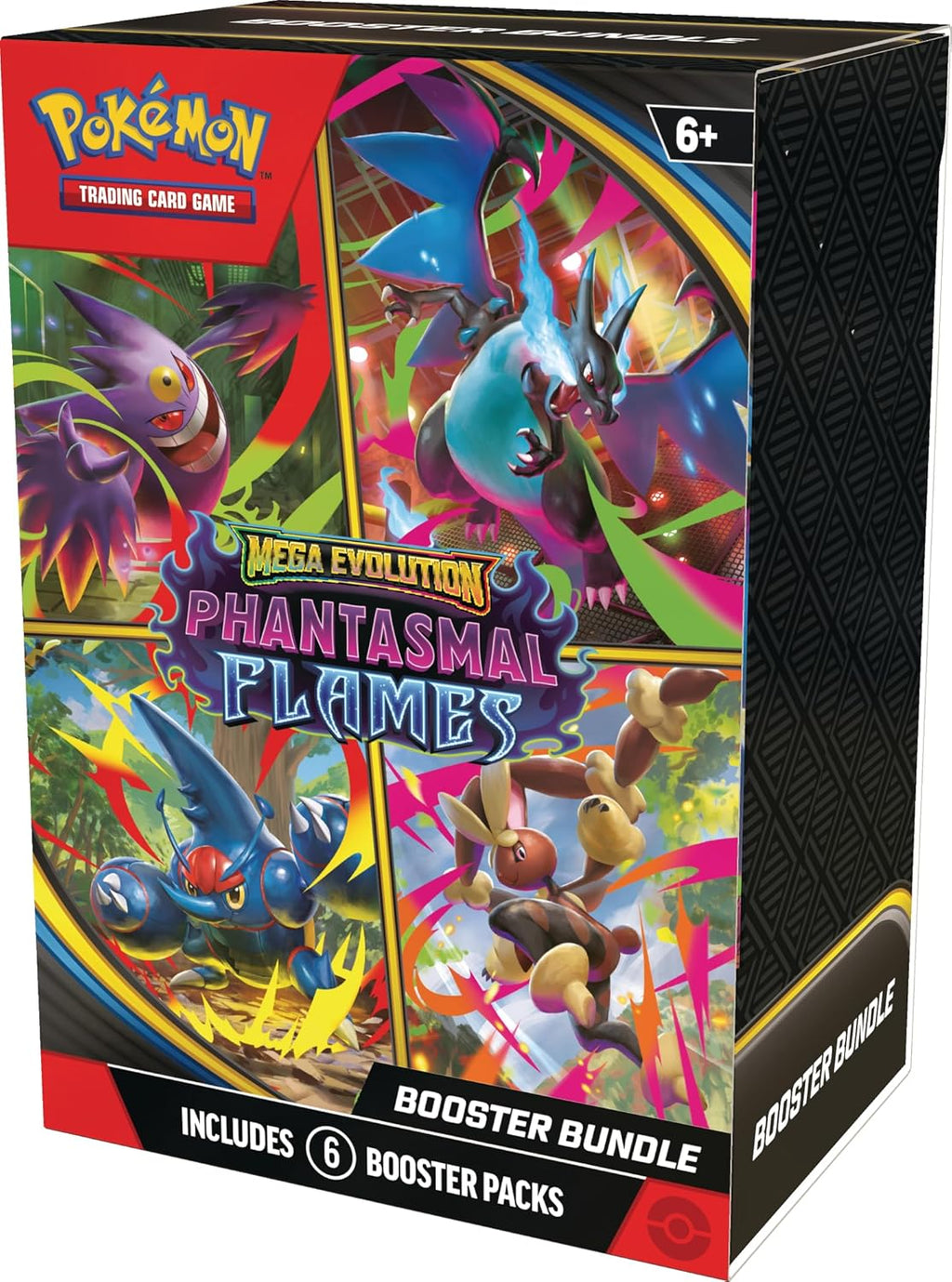 Pokémon TCG Mega Evolution—Phantasmal Flames Booster Bundle – 6 Booster Packs