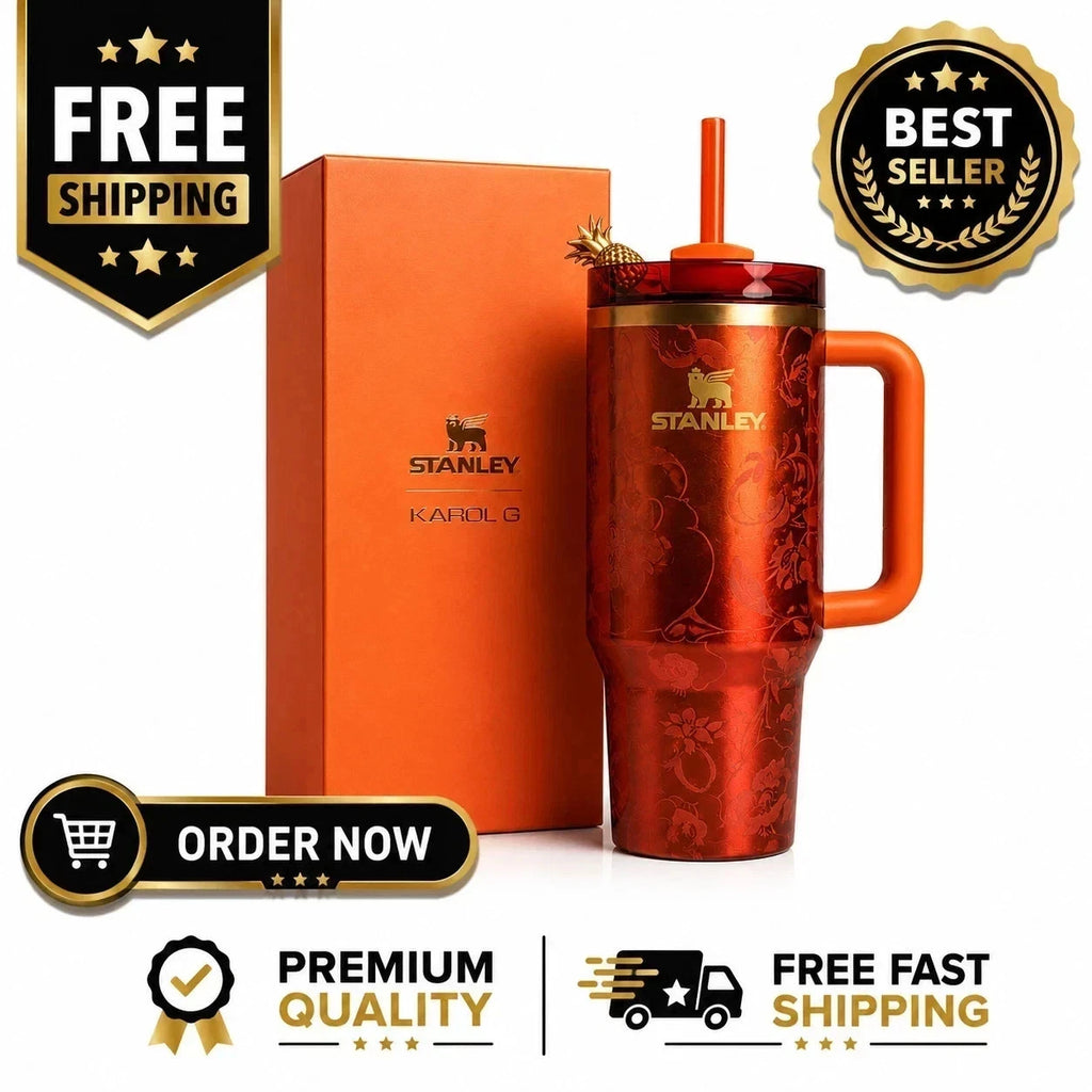 Stanley x KAROL G 40oz Quencher H2.0 FlowState Tumbler Cup Authentic New