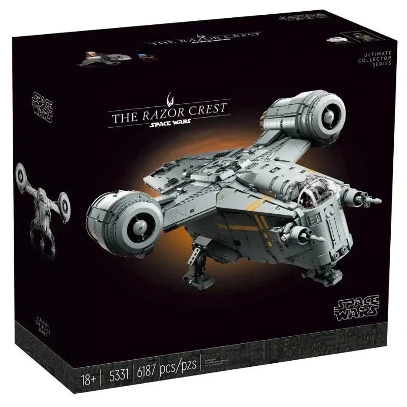 UCS 75331 The Razor Crest 6187PCS Star Wars Ship Building Set 4 Figures