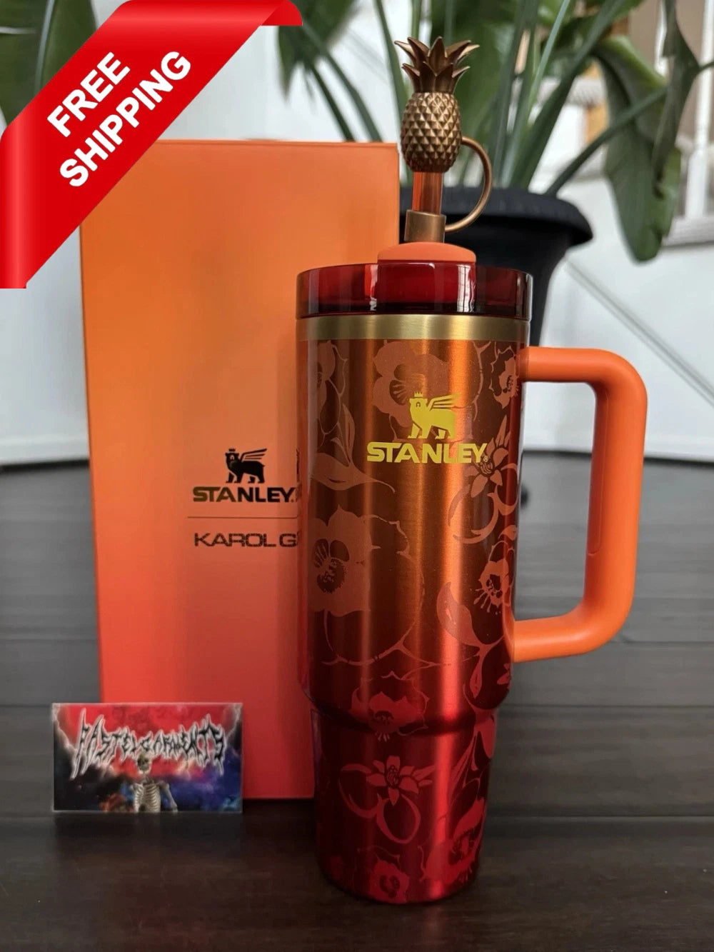 Stanley x KAROL G 40oz Quencher H2.0 FlowState Tumbler Cup Authentic New