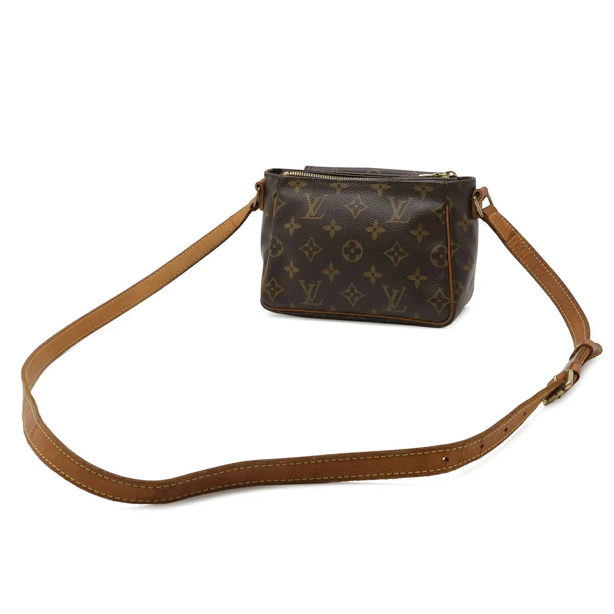 Louis Vuitton M51165 Monogram Shoulder Bag Brown Unisex Vintage Designer Handbag