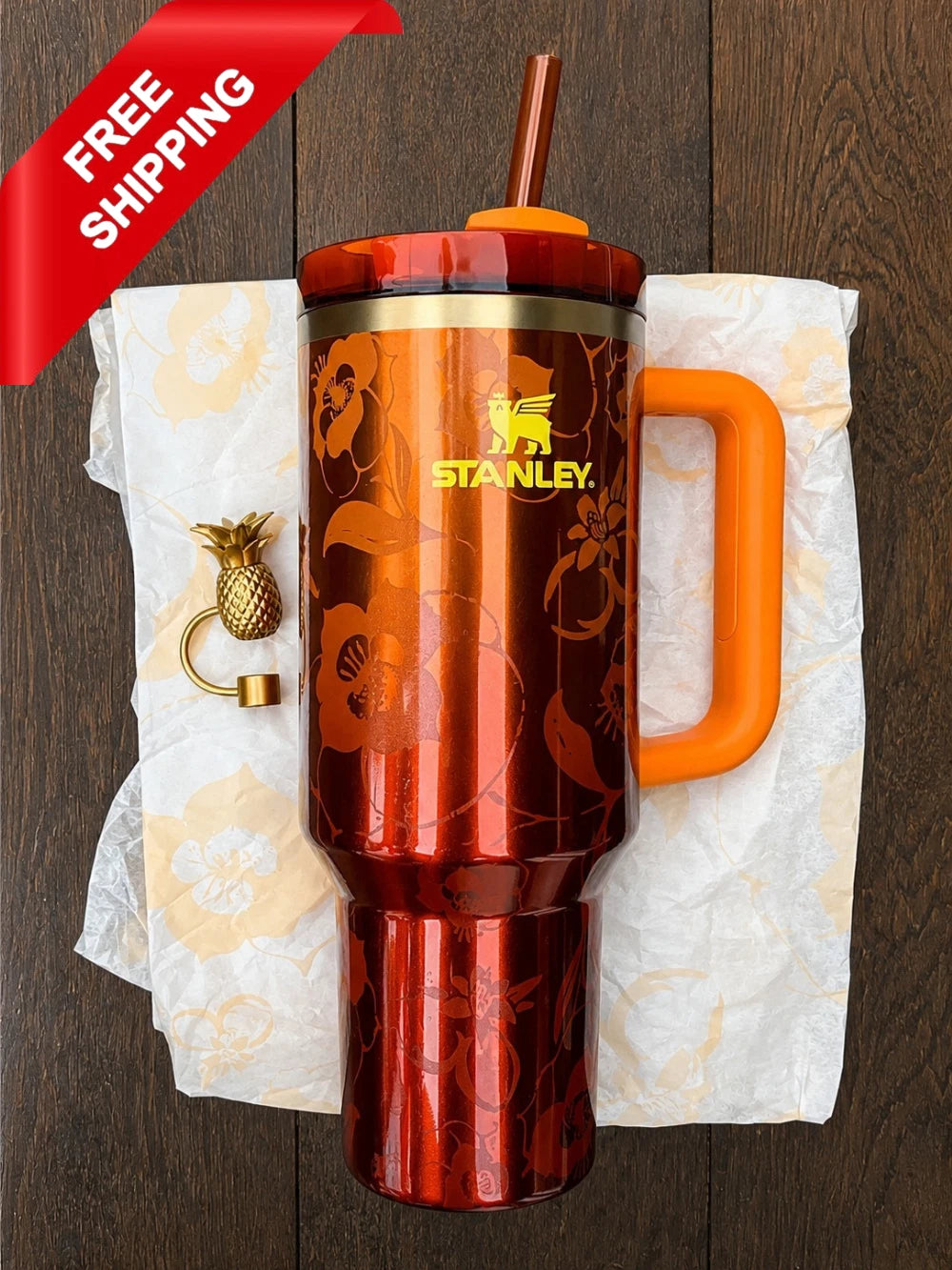 Stanley x KAROL G 40oz Quencher H2.0 FlowState Tumbler Cup Authentic New