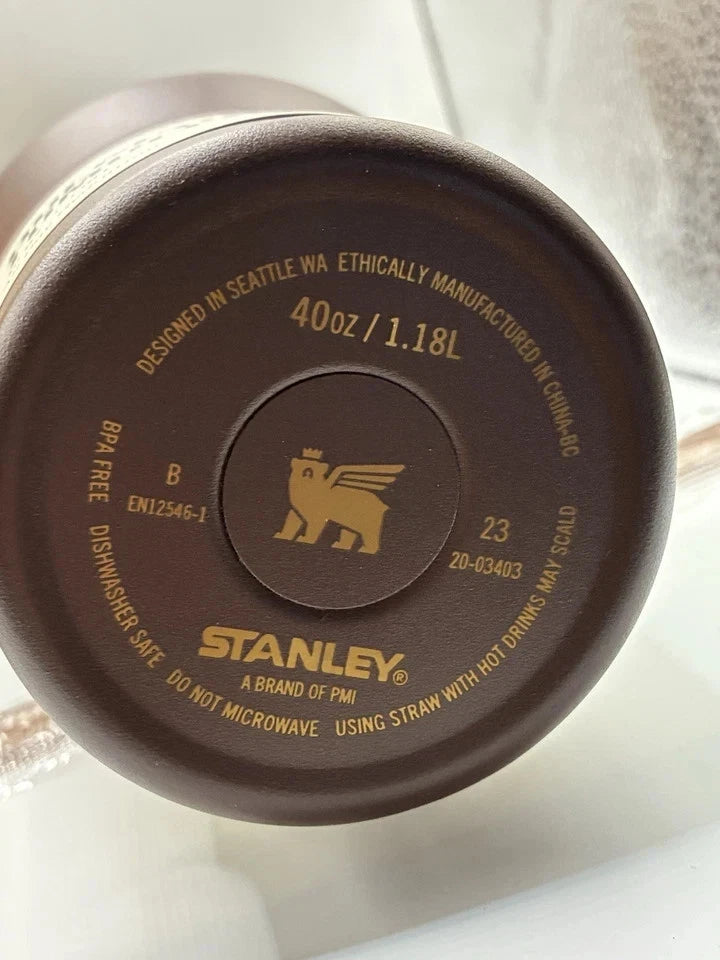 Stanley Chocolate Gold Quencher H2.0 FlowState 40oz Tumbler – Factory Sealed
