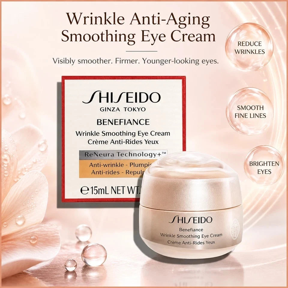Shiseido Benefiance Wrinkle Smoothing Eye Cream 0.51 oz / 15ml