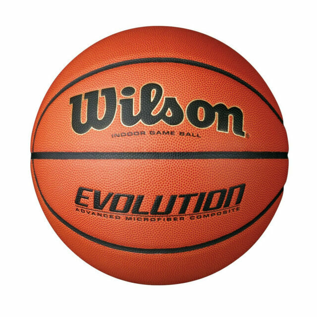 Wilson Evolution Indoor Game Basketball – Size 7, 29.5" Black
